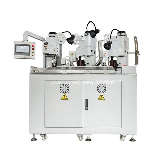 Three Ends Two Wires Combined Terminal Crimping Machine