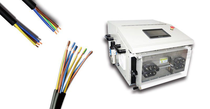 Cable Outer Jacker and Inner Core Wires Stripping Machine