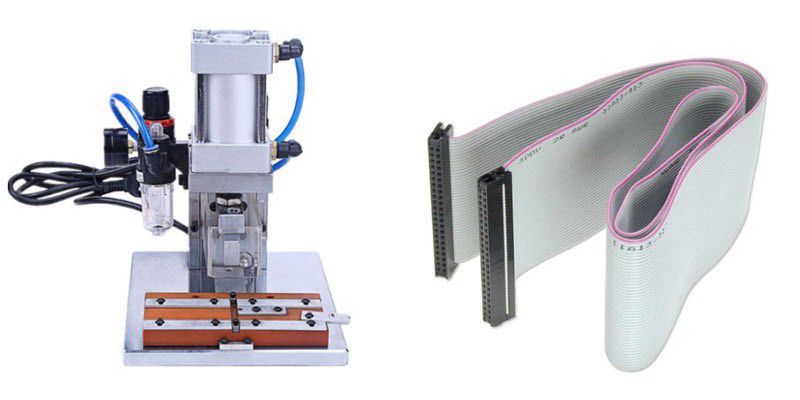 Flat Ribbon Cable Ferrules Connector Crimping Machine 