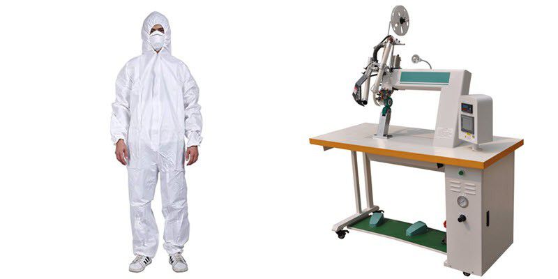 protective clothing sawing machine