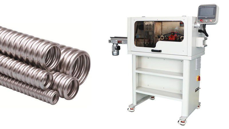 Flexible Steel Corrugated Tube Cutting Machine 