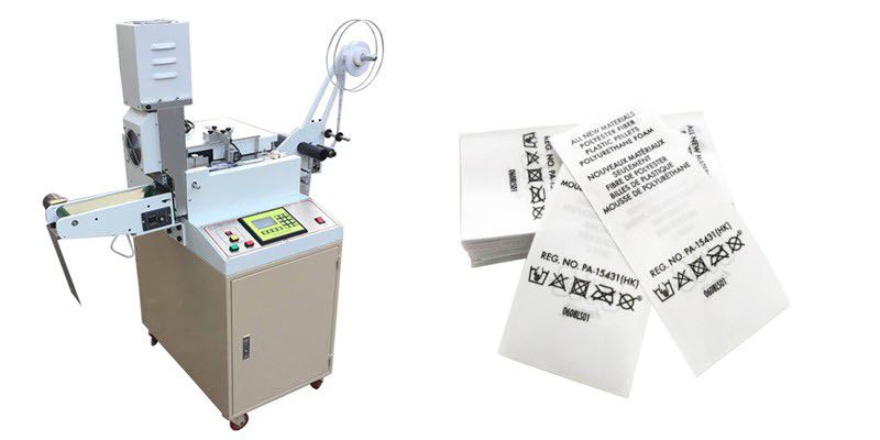 Ultrasonic Printed Satin Labels Cutting Machine