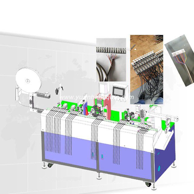 Multi-core Cable Stripping Crimping & Housing Connector Inserting Machine