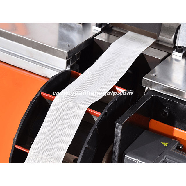 Ultrasonic Webbing Cutting and Velcro Bonding Stitching Machine