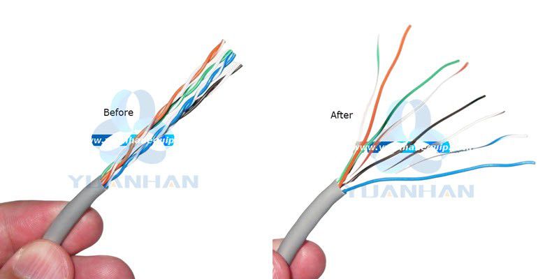 Ethernet pair straightener tool