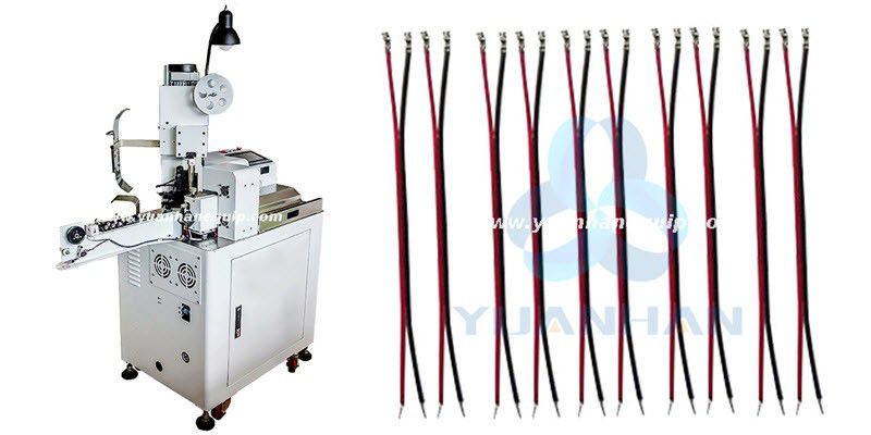 Automatic Twin Flat Cable Stripping Tinning and Crimping Machine