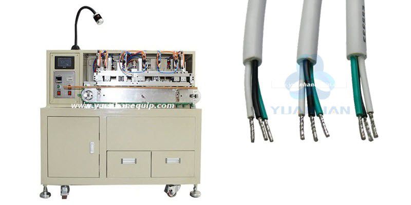 Automatic Wire Cutting Stripping Twisting and Tin Soldering Machine 