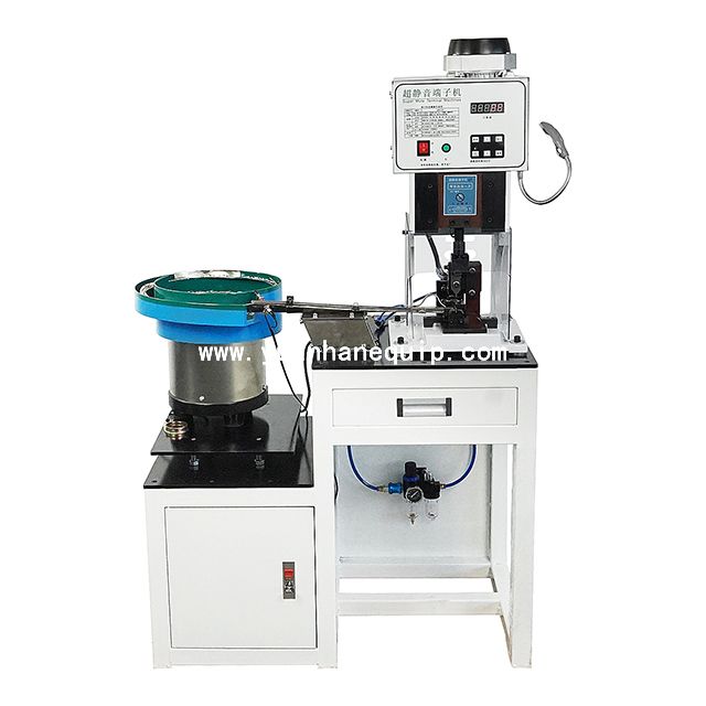 Loose Piece Terminals Crimping Machine With Vibration Plate Feeding