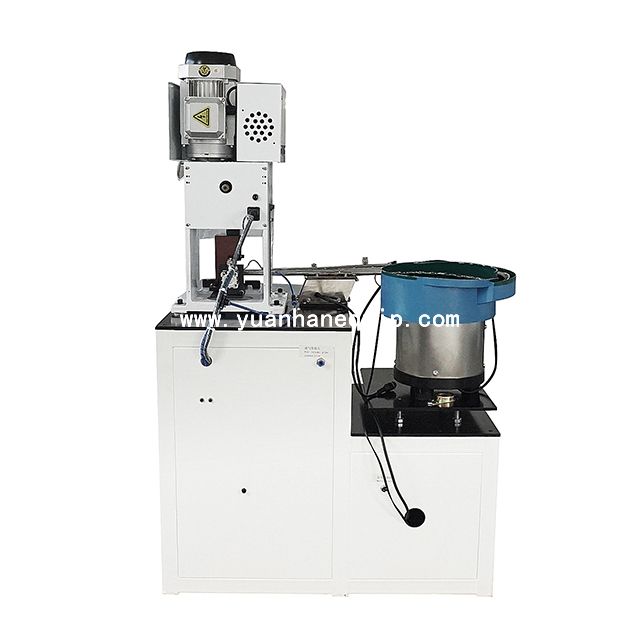 Loose Piece Terminals Crimping Machine With Vibration Plate Feeding