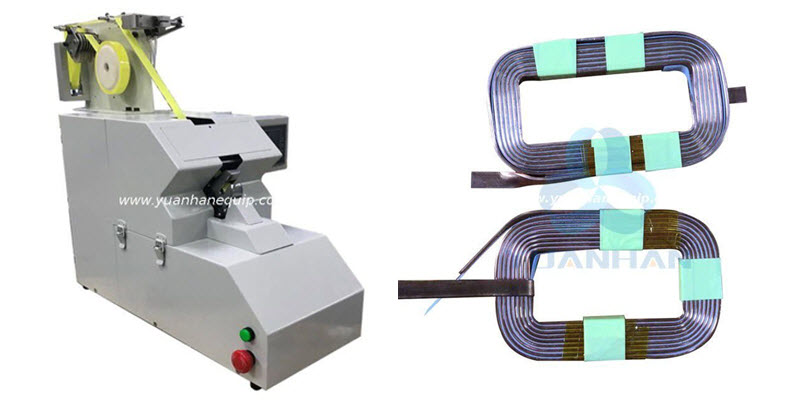 Inductance coils taping machine 