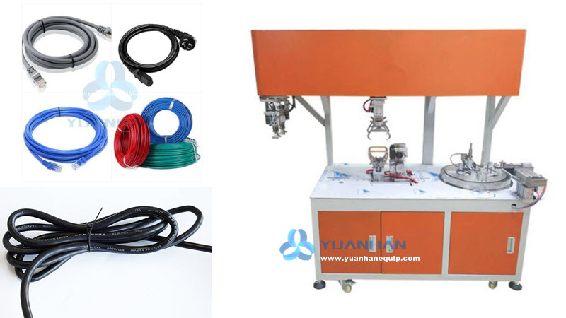 Power Cord Cable Winding and Tying Machine for ‘O’ shape and ‘8’ shape 
