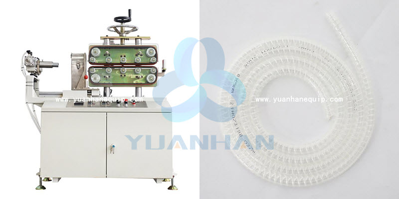 PE Cable Protective Spiral Pipe Cutting Machine 