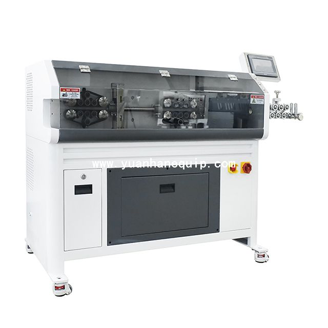 Large Gauge Cable Cutting and Stripping Machine with Rotary Knife