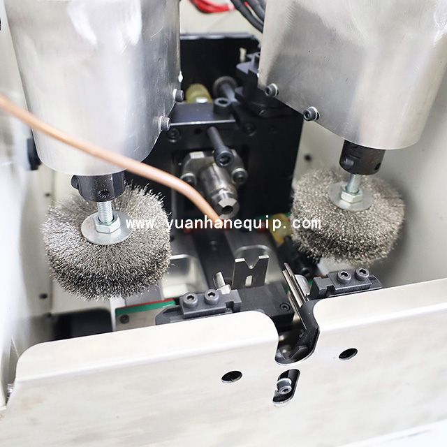 Cable Braids Cutting & Folding Back Machine