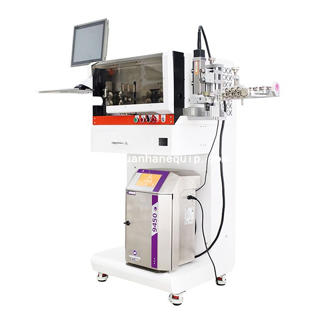 Wire Cutting and Stripping Machine with Inkjet Printer and MES