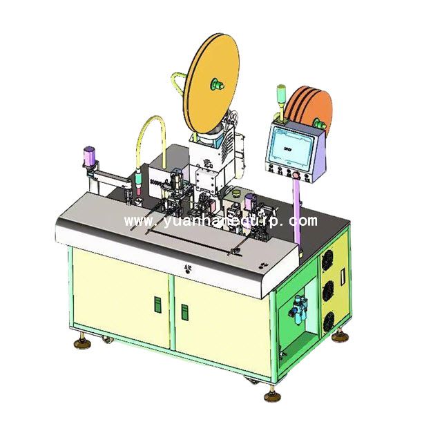 Multi-Core Wire Color Separation, Housing Insertion and Tinning Machine