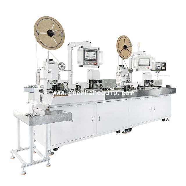 Multi-core Cable Crimping Shrink Tubing Inserting and Housing Inserting Machine