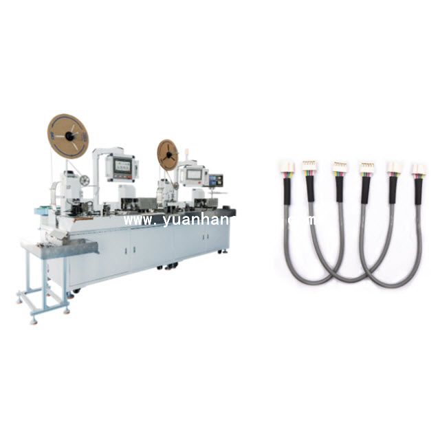 Multi-core Cable Crimping Shrink Tubing Inserting and Housing Inserting Machine