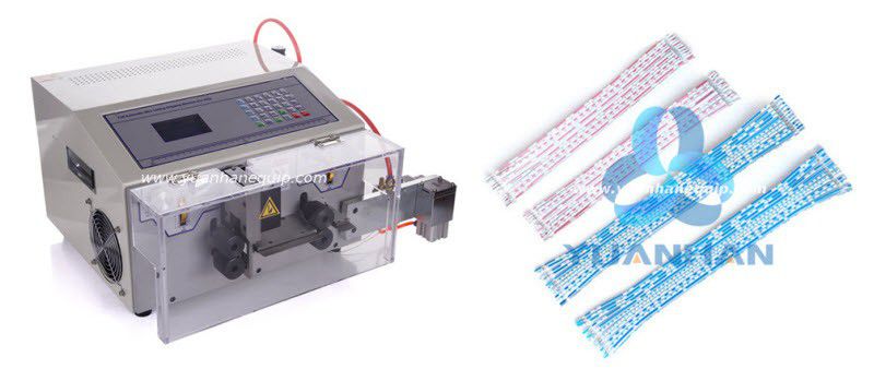 flat ribbon cable cutting stripping and slitting machine