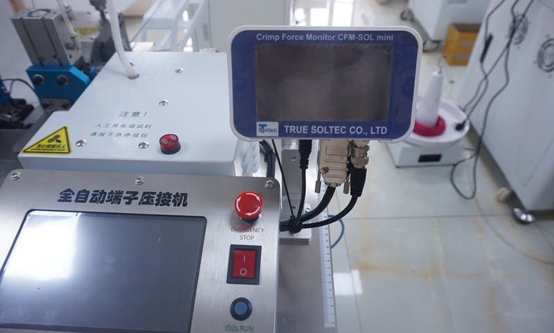 Fully Automatic Wire and Cable Crimping Machine Co-working with Crimp Force Monitor 